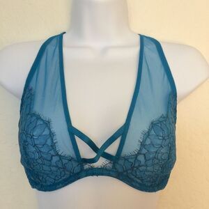 NWT VS Very Sexy Teal Unlined Plunge Bra